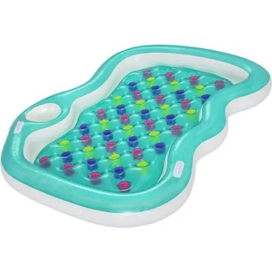 Bestway Double Designer luftmadras 224x174 cm - multifarvet