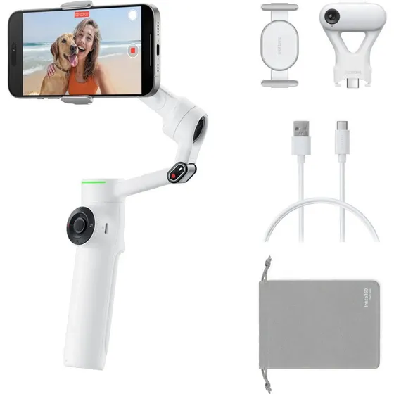 Insta360 Flow 2 Pro AI Tracker Bundle - Hvid