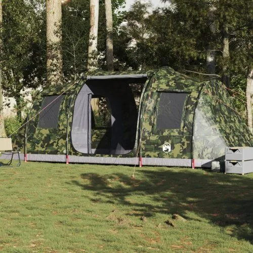 vidaXL 4-personers vandtæt campingtelt - camouflage