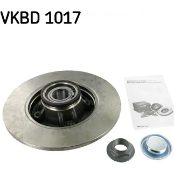 SKF Bremseskive VKBD 1017, 249 mm, bagaksel, med sensor