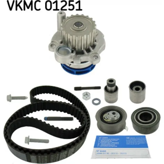 SKF Vandpumpe + Tandremssæt VKMC 01251, 141 tænder, 25 mm bred