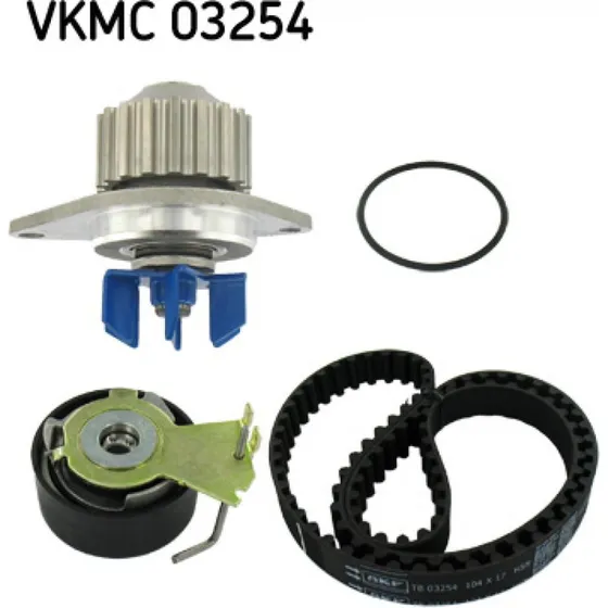 SKF Vandpumpe + Tandremssæt VKMC 03254 for FIAT, PEUGEOT, CITROËN
