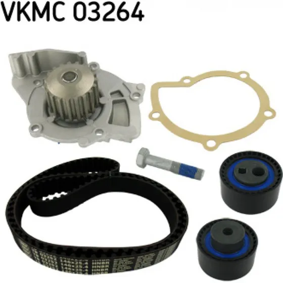 SKF Vandpumpe + Tandremssæt VKMC 03264, 146 tænder, 25,4 mm bred