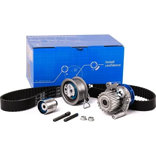 SKF Vandpumpe + Tandremssæt VKMC 01250-1 til VW, Audi, Ford