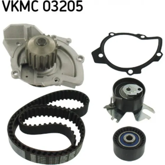 SKF Vandpumpe + Tandremssæt VKMC 03205, 116 tænder, 25,4 mm bred