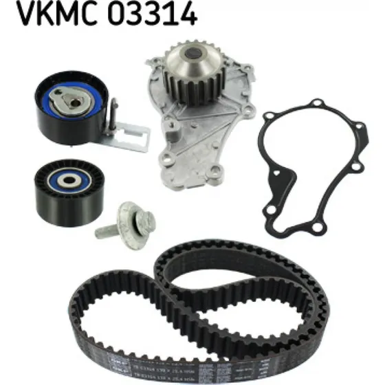 SKF Vandpumpe + Tandremssæt VKMC 03314 for FORD, PEUGEOT, CITROËN