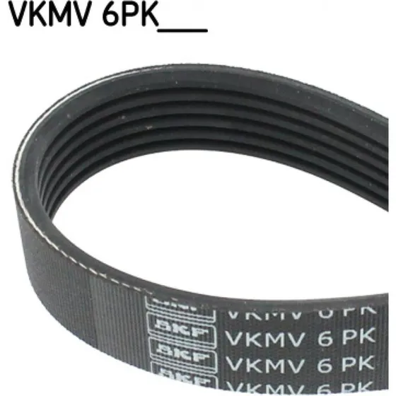 SKF Kilerem VKMV 6PK1026, sort, 1026 mm, til VW, Audi, Skoda