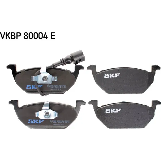 SKF Bremseklodser VKBP 80004 E til VW, Audi, Skoda