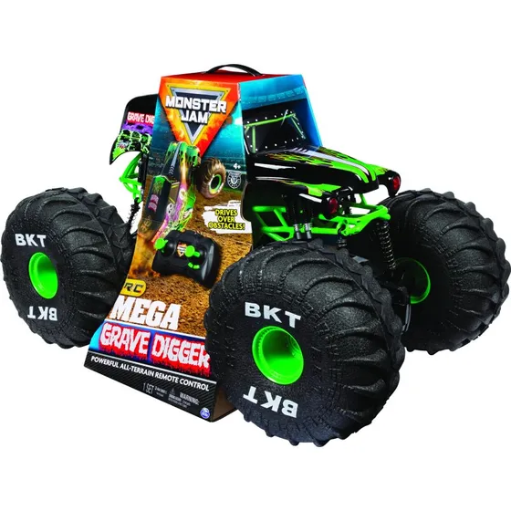 Monster Jam Mega Grave Digger RC Monstertruck 1:6, 4+ år