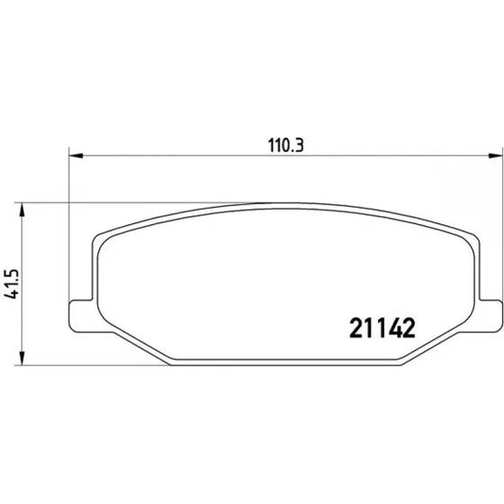 Brembo Bremseklodser P 79 001, foraksel, 110x16x42 mm