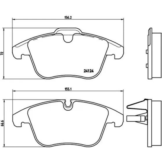 Brembo Bremseklodser P 36 022 for Jaguar, MG, Daimler