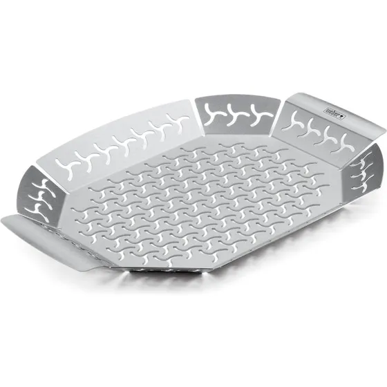Weber Original grillbakke, stor - rustfrit stål 36,7×26,6 cm