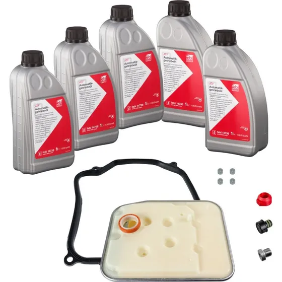 FEBI BILSTEIN 176856 Delesæt, olieskift automatikgearkasse, 5 liter, gul