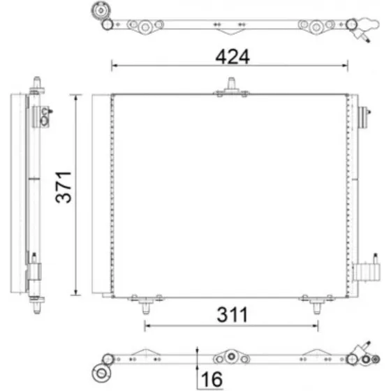 MAHLE ORIGINAL Kondensator AC 460 000S