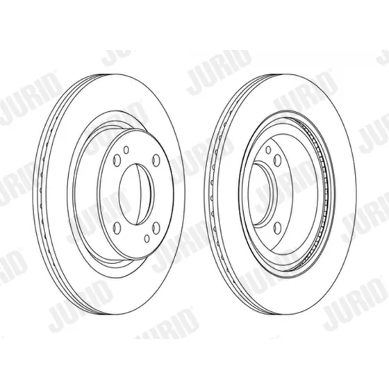 JURID 563121JC Bremseskive til Mitsubishi Mirage & Space Star VI