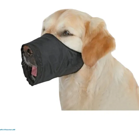 Trixie Mundkurv i nylon, sort – flere størrelser (kortvarig brug)