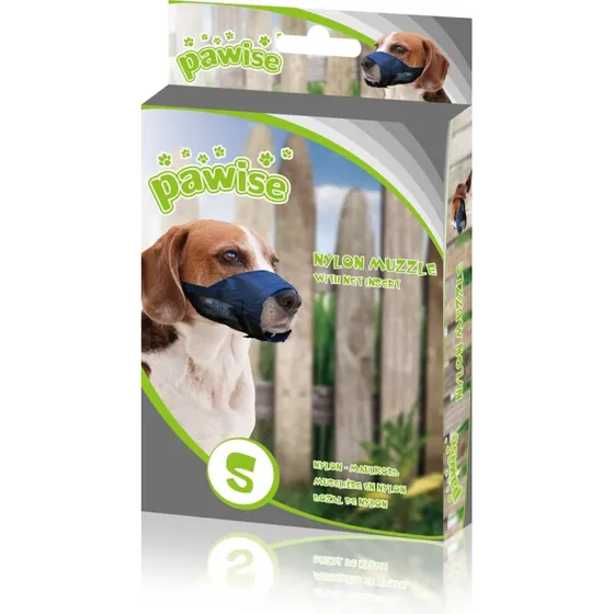 Pawise Justerbar Nylonmundkurv til hunde - Sort (XS-XL)