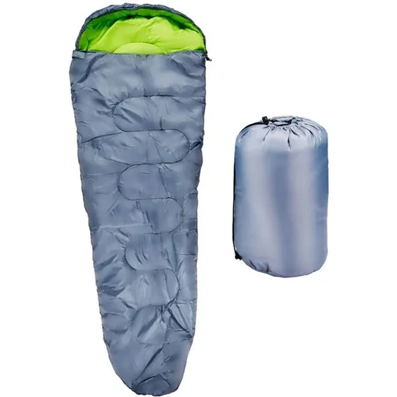 Camp Active Sovepose Mummy 5–10°C Gul/Grå 210×80 cm