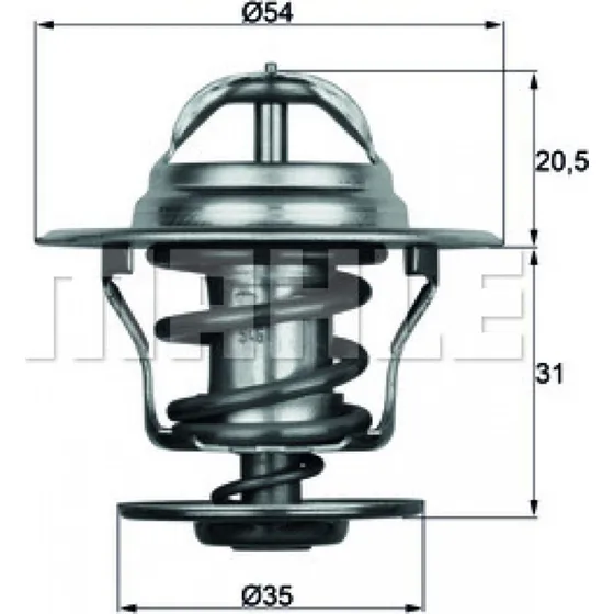 MAHLE ORIGINAL Termostat TX 15 84D, 84°C, til VW, AUDI, SEAT