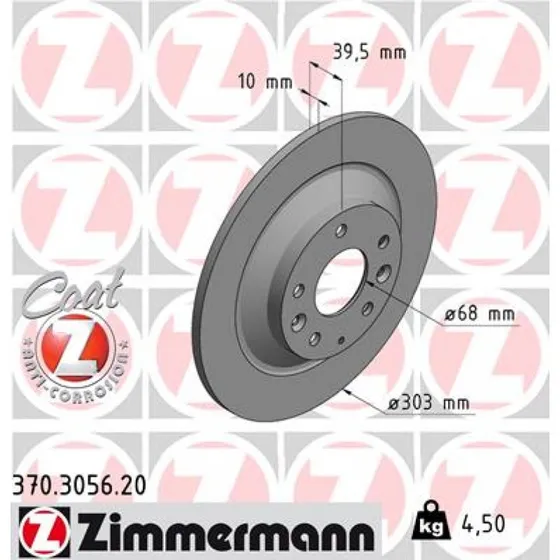 ZIMMERMANN Bremseskive 370.3056.20 for Mazda CX-30/CX-5/MX-30