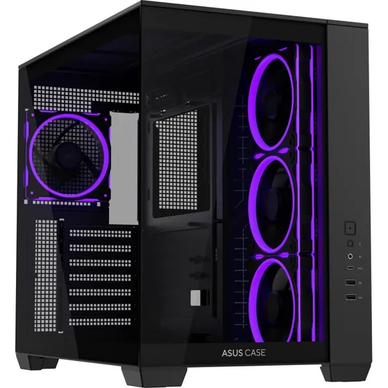 ASUS A32 PLUS Tower ATX Sort med hærdet glas