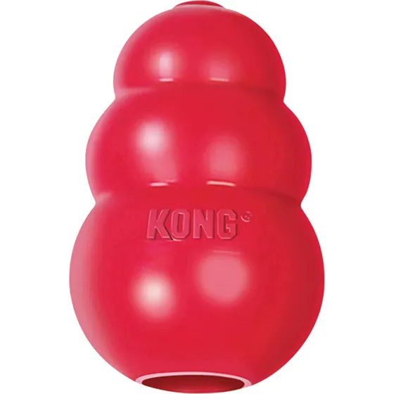 Kong Classic med reb, Medium 9x6x6 cm (56 cm)