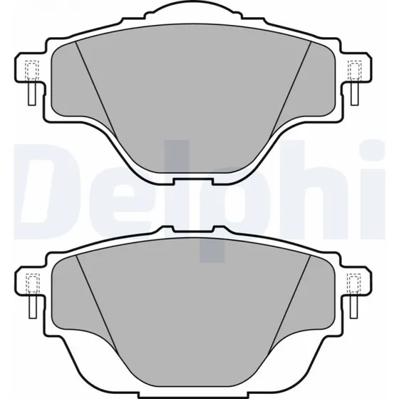 DELPHI Bremseklodser LP2509 for OPEL, PEUGEOT, CITROËN
