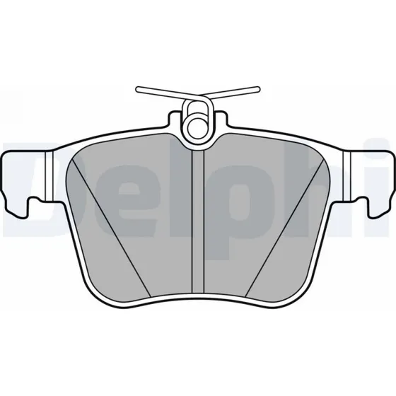 DELPHI Bremseklodser LP2697 for VW, AUDI, SKODA