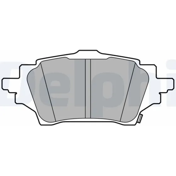 DELPHI Bremseklodser LP3608 for TOYOTA, MAZDA, SUZUKI