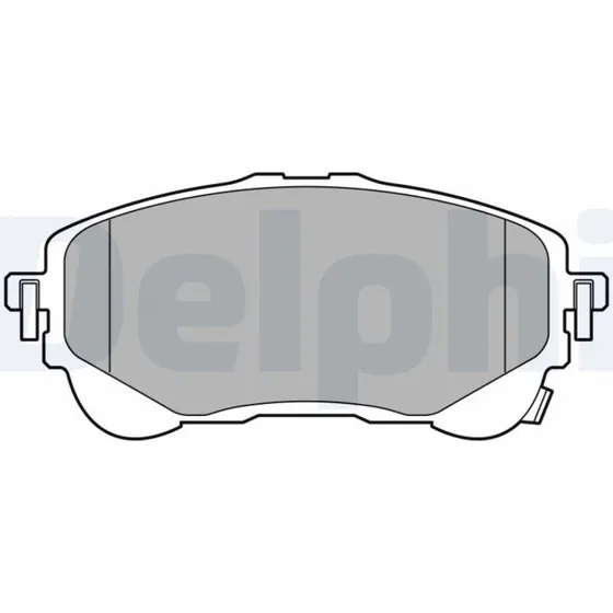 DELPHI Bremseklodser LP3609 for TOYOTA/SUZUKI med akustisk slidadvarsel
