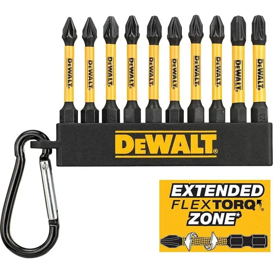 DeWALT DT7276-QZ Skruetrækkerbit 10 stk. FlexTorq