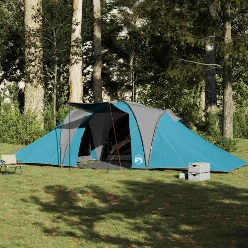 vidaXL 6-personers vandtæt familietelt, blå