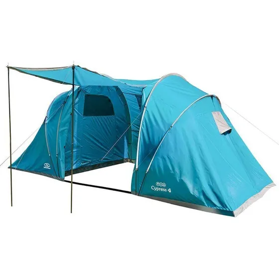 Highlander Cypress 4-personers familietelt – teal med forrum