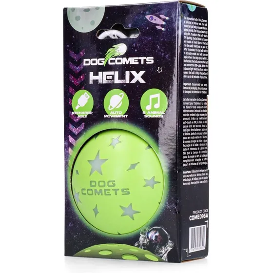 Dog Comets Helix Grøn interaktiv hundebold