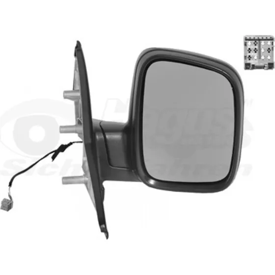 VAN WEZEL Sidespejl 5896808, sort, til VW T5