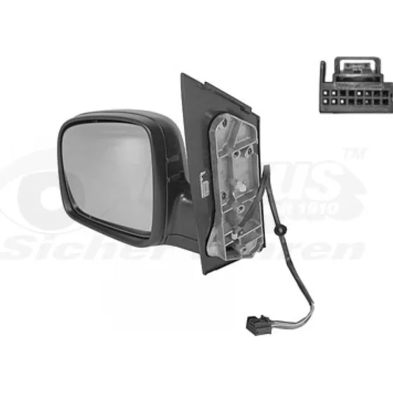VAN WEZEL Sidespejl 5867807, venstre, til VW Caddy III/IV