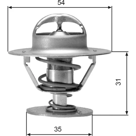GATES Termostat TH00682G1, 82°C, for VW, Opel, Audi, Ford