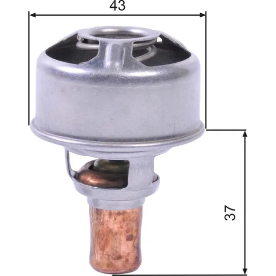GATES Termostat TH01483, 83°C, til RENAULT, SKODA, DAIHATSU