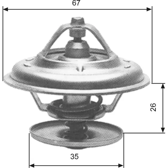 GATES Termostat TH11680G1 for MERCEDES-BENZ, OPEL, AUDI