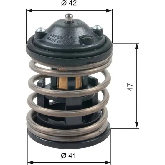 GATES Termostat TH47487G1, 87°C, til BMW, MINI, TOYOTA