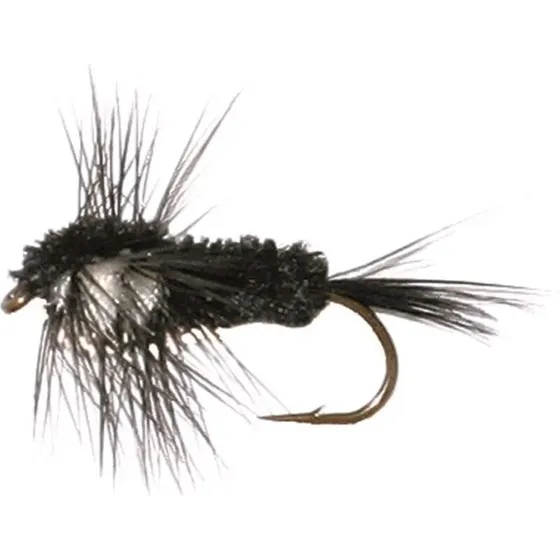 Unique Flies Montana Nymph Black/White - Krog #10