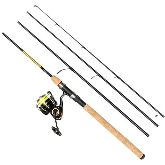 Daiwa Gold Rush LT 4-delt spinnesæt inkl. J-Braid X4