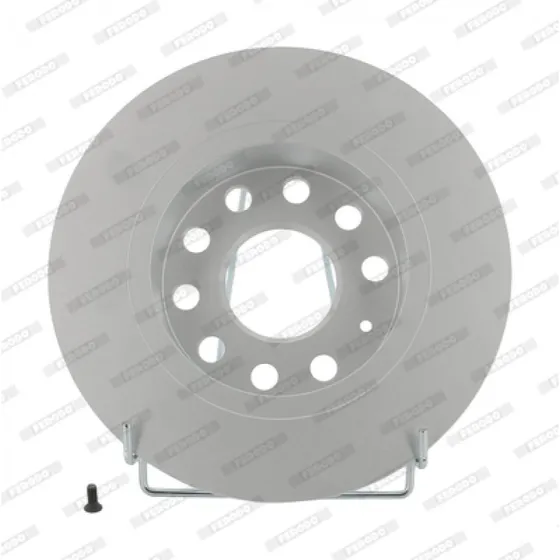 FERODO DDF1224C Bremseskive, 255 mm, 10 mm tyk, coatet, til VW, AUDI, SKODA, SEAT