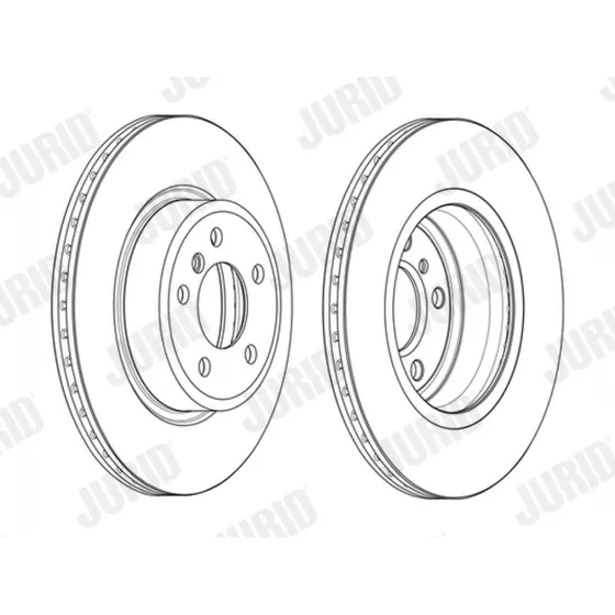 JURID Bremseskive 562889JC for BMW 5, 5 Touring