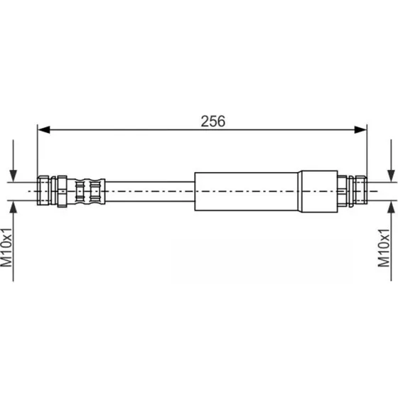 BOSCH Bremseslange 1 987 476 284 til VW, AUDI, SKODA
