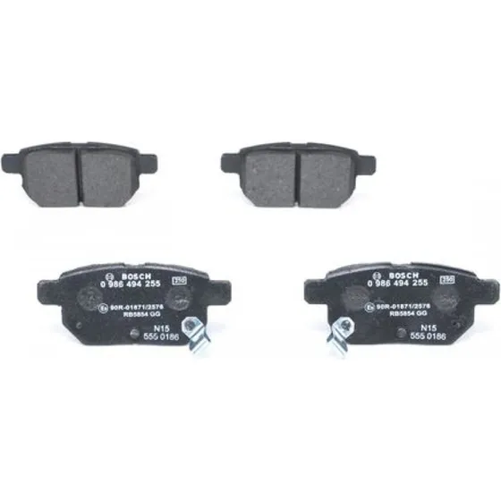 BOSCH Bremseklodser 0 986 494 255 til TOYOTA, SUBARU, LEXUS