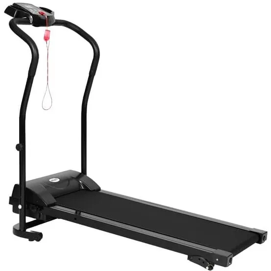 React motoriseret løbebånd med LCD, sort