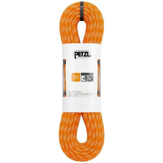 Petzl Club 10 mm semi-statisk reb – orange 60 m