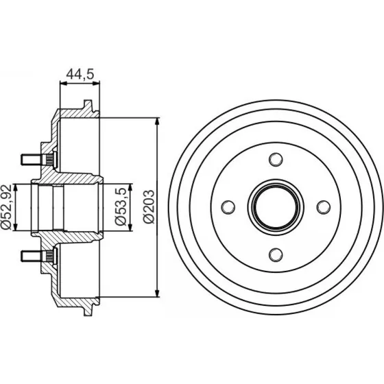 BOSCH Bremsetromle 0 986 477 266, 1416191, 2S611113AH, 7S611113AA