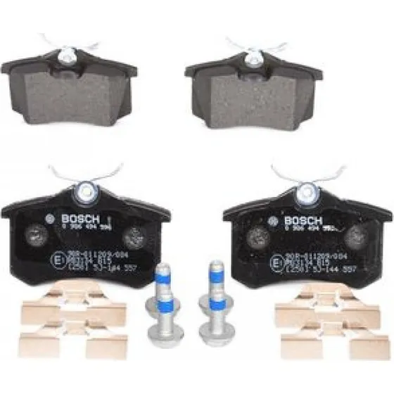BOSCH Bremseklodser 0 986 494 596, bagaksel, 17 mm tyk, til VW, AUDI, FORD